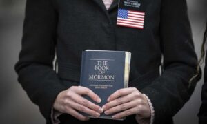 A Mormon missionary in Salt Lake City
