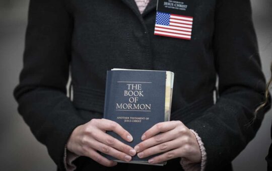 A Mormon missionary in Salt Lake City